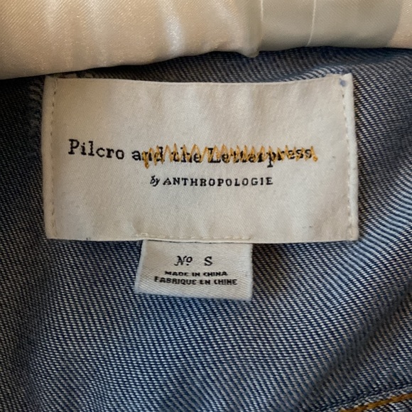 Anthro denim Jacket- made by Pilcro and the Letterpress - Picture 6 of 9
